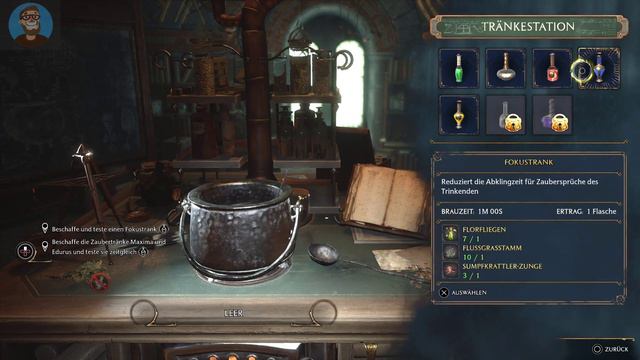 Hogwarts Legacy Depulso Zauber erhalten Professor Sharps Aufgabe 1 Tränke herstellen смотреть онлайн