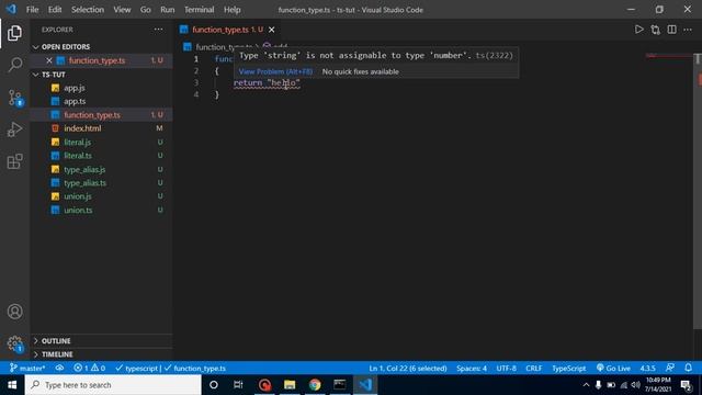 Typescript tutorial for beginners in Hindi #16 Function Type смотреть онлайн
