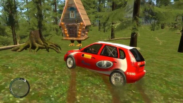 Grand Theft Auto Criminal Russia Rage 1.4 Интересные места #12 (Избушка на курьих ножках) смотреть онлайн