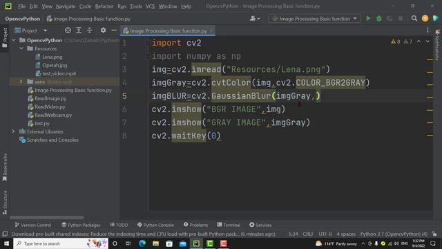 [8] Bluring Image by Using OpenCv Python Library смотреть онлайн