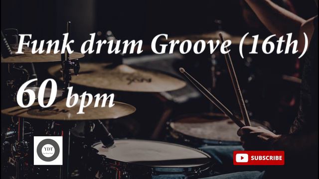 Funk Drum Groove HH 16th - 60 bpm - HQ смотреть онлайн