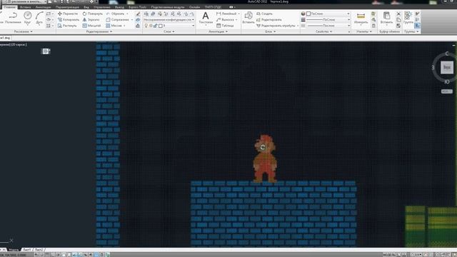 Autocad Nes Super Mario Bros смотреть онлайн