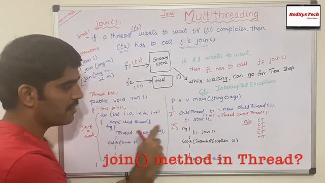 # 135 Thread.Join Method (System.Threading) | Joining Threads in Java | Thread | Java | RedSysTech смотреть онлайн