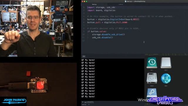 John Park's CircuitPython Parsec: boot.py @adafruit @johnedgarpark #adafruit #circuitpython смотреть онлайн