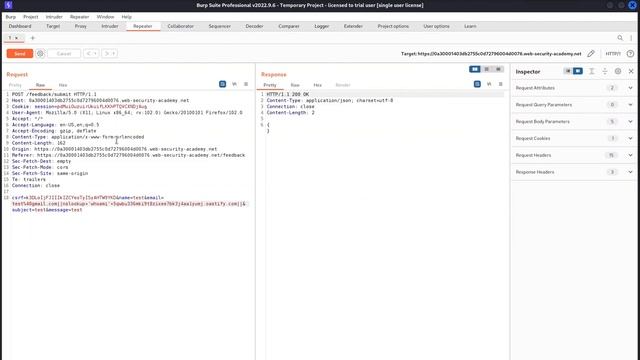 [Web Security Academy] Blind OS command injection with out of band data exfiltration смотреть онлайн