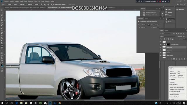 Virtual tuning TOYOTA HILUX 2009 [PHOTOSHOP CC 2017] смотреть онлайн
