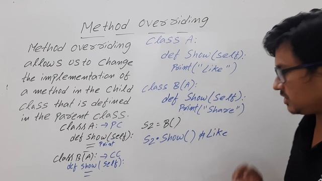 L 67: METHOD OVERRIDING IN PYTHON | PYTHON COURSE смотреть онлайн