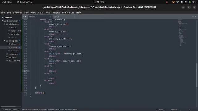 Brainf*ck Challenges 01 - Writing our Interpreter смотреть онлайн