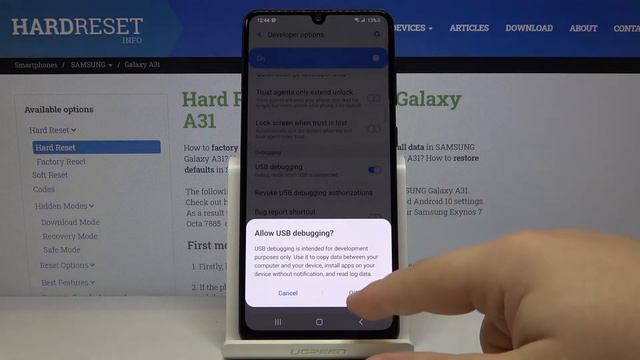 How To Enable Developer Settings In SAMSUNG Galaxy A31 – Developer Options