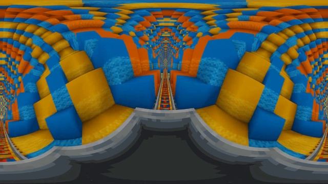 ⭐ Longest 360 VR MINECRAFT ROLLER COASTER Ride | 4K Virtual Reality Experience #360video #vrVideo