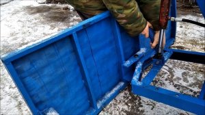 Передняя навеска и отвал на минитрактор синтай 220 своими руками