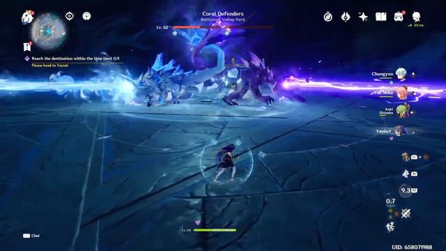 Genshin Impact bathysmal vishap easy but long смотреть онлайн