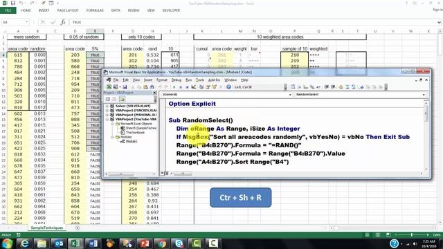 Excel VBA for Random Sampling смотреть онлайн