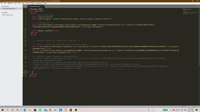 How to use Bootstrap on your HTML file. смотреть онлайн