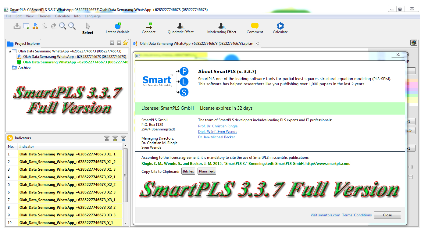 Use Step By Step SmartPLS 3.3.7 Full Version (A Step-by-Step Guide)