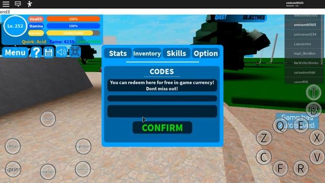 Codes to Boku No Roblox OP codes смотреть онлайн