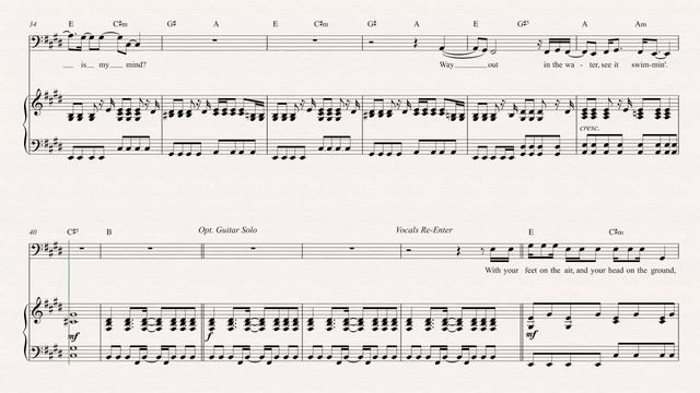 Cello - Where is My Mind? - The Pixies Sheet Music, Chords, & Vocals смотреть онлайн