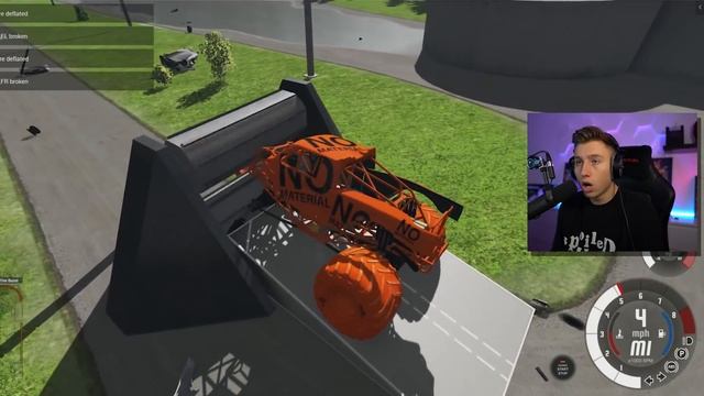 LAMBORGHINI in SCHREDDER! (Crash-Test Simulator) смотреть онлайн