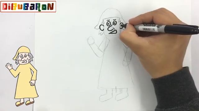 Cómo dibujar al señor Scrooge en pijama de un cuento de Navidad | Dibujos faciles смотреть онлайн