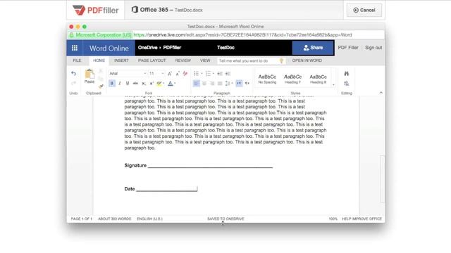 How to Edit in Office 365 in PDFfiller смотреть онлайн