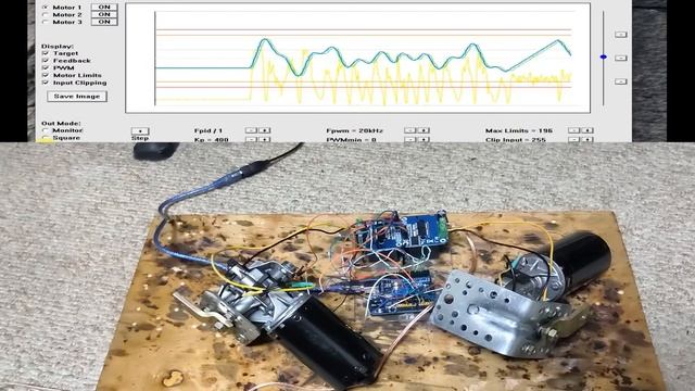 2Dof тесты моторов( Wiper Motor Test) +SMC3+ Arduino Uno