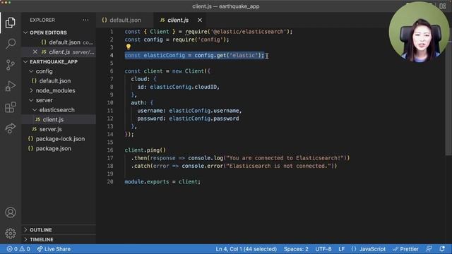 S2E4: Mini Beginner's Crash Course on Building a full stack JavaScript app with Elasticsearch Part смотреть онлайн