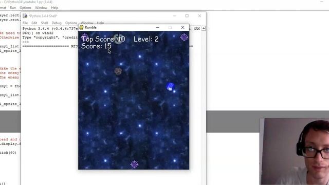 Introduction to Pygame Tutorial Rumble Game смотреть онлайн