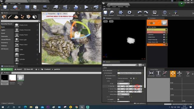 Ue4 создание водопада / водопад частицами unreal engine 4 / инди разработка игр смотреть онлайн