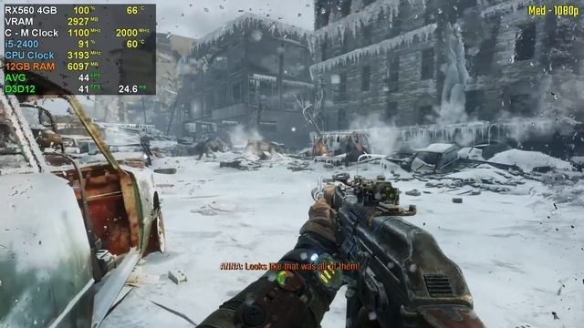 Metro Exodus / RX560 4GB + i5-2400 / 12GB RAM / All Settings, 1080p смотреть онлайн
