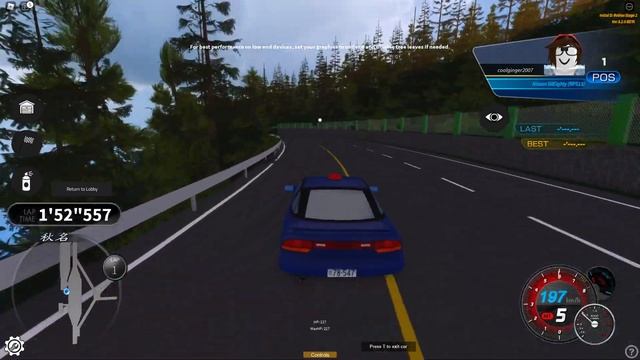 Initial D:Roblox Stage 2 I Akina 3:58.502 (read description) смотреть онлайн