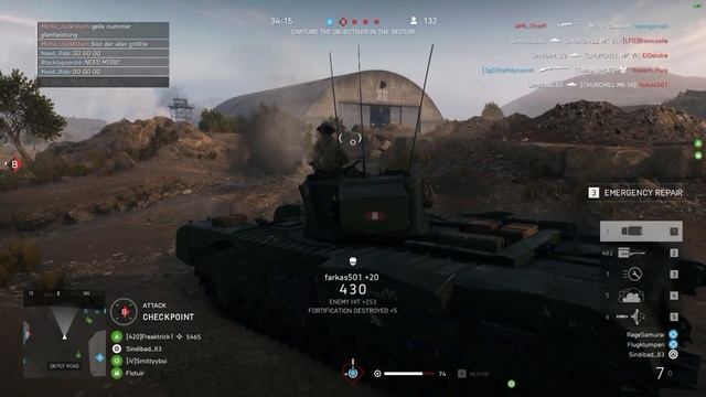 Battlefield V Churchill Howitzer specialization & Game play смотреть онлайн