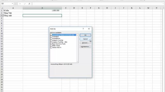 Cách đổi số thành chữ trong Excel 2003/2007/2010/2013/2016 với add-in AccHelper смотреть онлайн