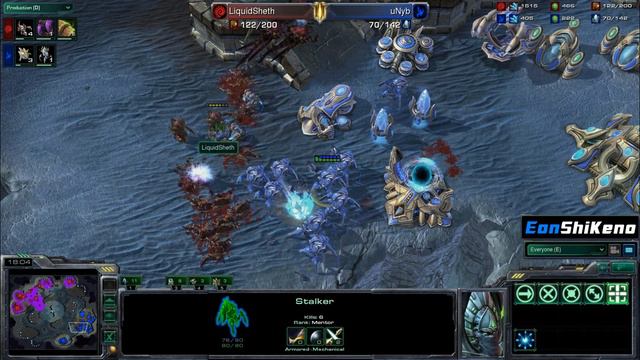 LiquidSheth vs uNyb ZvP Starcraft 2 EonShiKeno смотреть онлайн