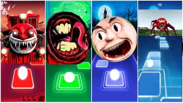 Choo Choo Charles 🌟 Spider Thomas 🌟 Evil Thomas Train 🌟 Scary Tom Thomas ⚡ Tiles Hop EDM Rush!