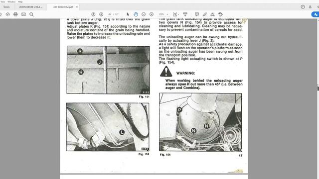 New Holland 8050 8060 8070 8080 Combine Harvester - Operator's Manual