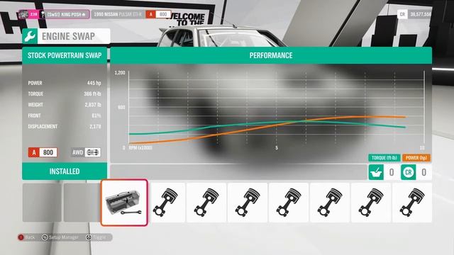 HORIZON 4 - 1990 NISSAN PULSAR AWD RALLY RACING & TUNE смотреть онлайн