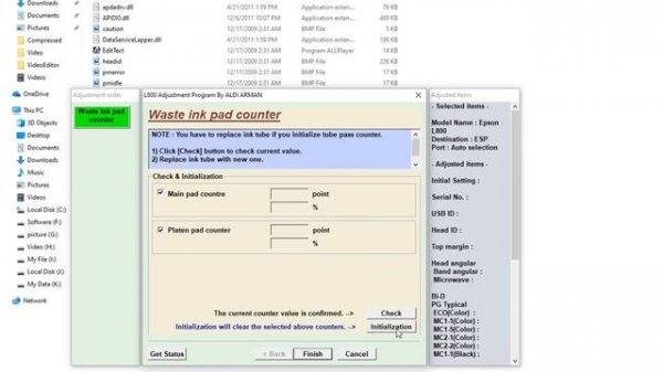 Epson L800 Adjustment Program or Resetter Free Download