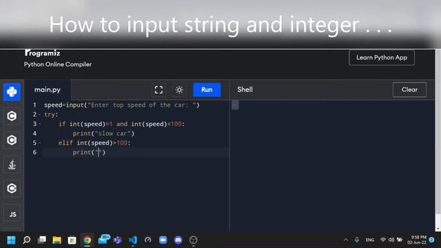 How to input string and integer in python using try and exception | Python Language | Coding смотреть онлайн
