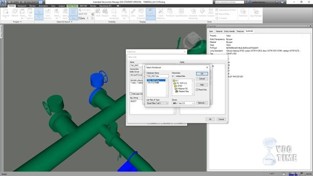 Navisworks Datatools + AutoCAD Plant 3D Data Manager смотреть онлайн