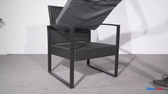 Yaheetech 3-Piece Rattan Patio Furniture Set (Metal-Glass Table) Installation Guide#patiofuniturese смотреть онлайн