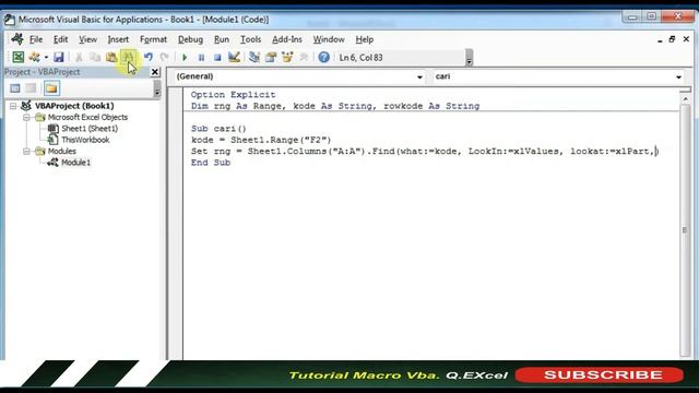 Cara Membuat Tombol Cari Data di Excel dengan Fungsi Find VBa macro смотреть онлайн