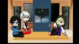 ⛸️Реакция персонажей из аниме "Юри на льду"|1/?|⛸️