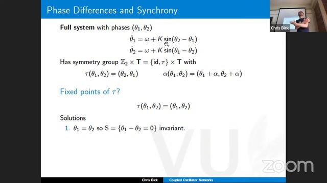Christian Bick | Coupled oscillators: Networks, symmetry, and synchrony смотреть онлайн