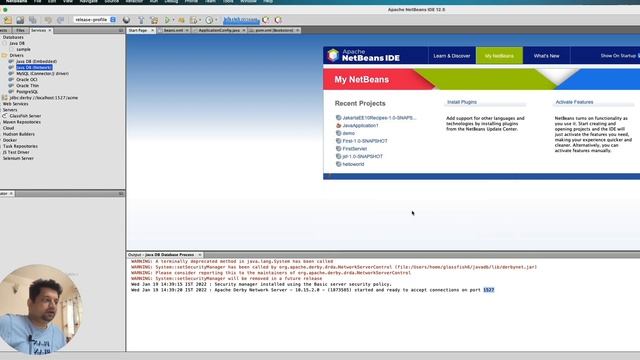 Working with Apache Derby Database with NetBeans IDE смотреть онлайн