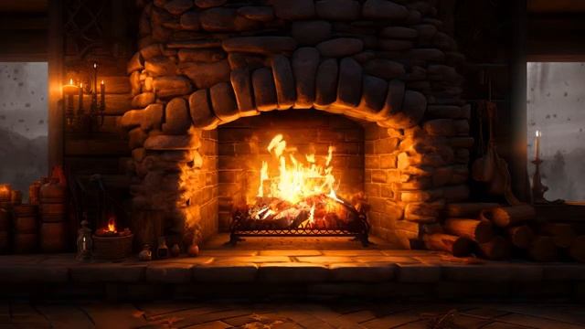 Cozy Fireplace Ambiance for a Restful Night ?Fireplace Sounds 12 Hours смотреть онлайн
