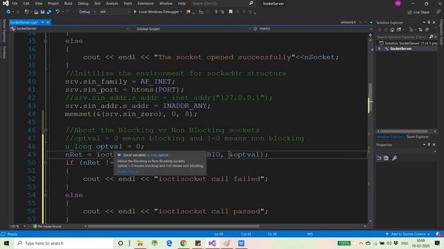 Socket Programming Part - 4 (Blocking vs non blocking sockets) in C/C++ смотреть онлайн