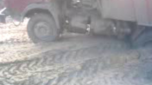 Камаз провалился