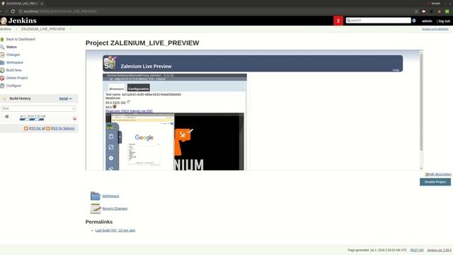 Embedding Zalenium Live Preview In Jenkins смотреть онлайн