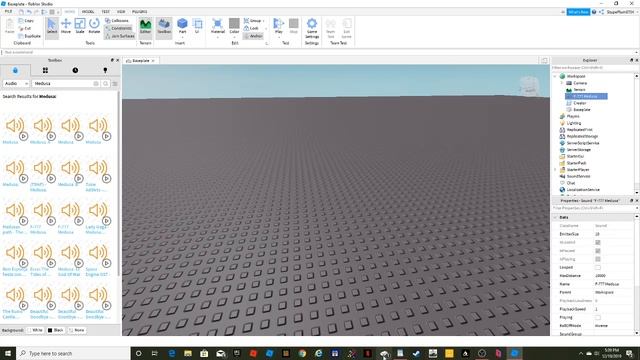 How to add music to your game - Roblox Studio 2019 - 2020 смотреть онлайн