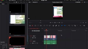 Как поменять размер Таймлинии в Davinci Resolve 18